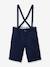 Bermuda de cérémonie lin/coton garçon Marine 4 - vertbaudet enfant 