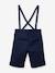 Bermuda de cérémonie lin/coton garçon Marine 4 - vertbaudet enfant 