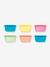 Lot de 6 pots pour encas multicolore 1 - vertbaudet enfant 