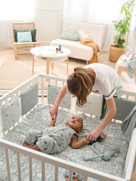 Parc pliant en bois blanc 7 - vertbaudet enfant 