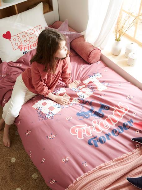 Parure housse de couette + taie d'oreiller enfant BFF écru 4 - vertbaudet enfant 