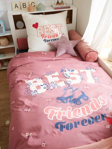 Parure housse de couette + taie d'oreiller enfant BFF écru 8 - vertbaudet enfant 