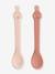 Lot de 2 cuillères 1er âge Animal en silicone Mr Lion+Mrs Elephant+Mrs Rabbit+rose nude 4 - vertbaudet enfant 