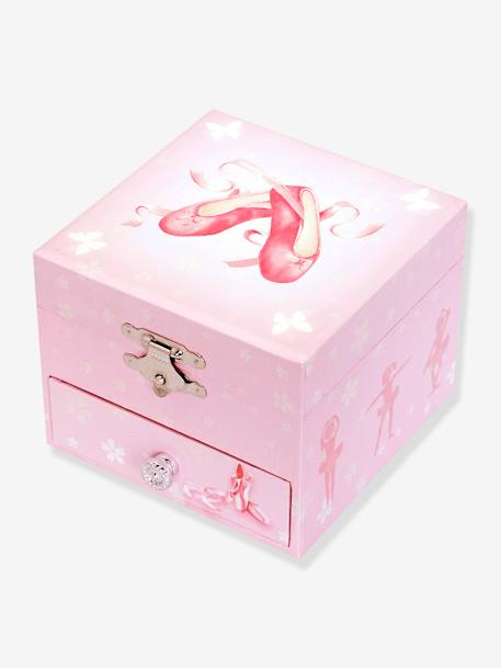 Boîte à Musique Cube Phosphorescent Ballerine - rose 2 - vertbaudet enfant 