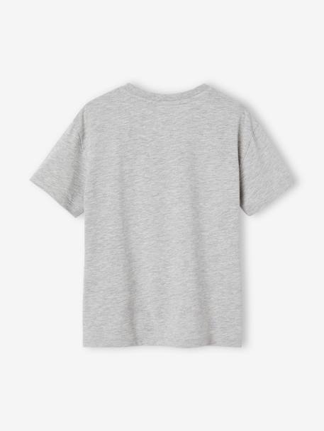 T-shirt à sequins garçon gris chiné 2 - vertbaudet enfant 