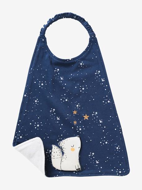 Grand bavoir Celeste+green forest+gris chiné+souris 2 - vertbaudet enfant 