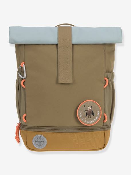 Mini sac à dos LÄSSIG Rolltop Nature Bleu clair+Noisette+Olive clair 27 - vertbaudet enfant 