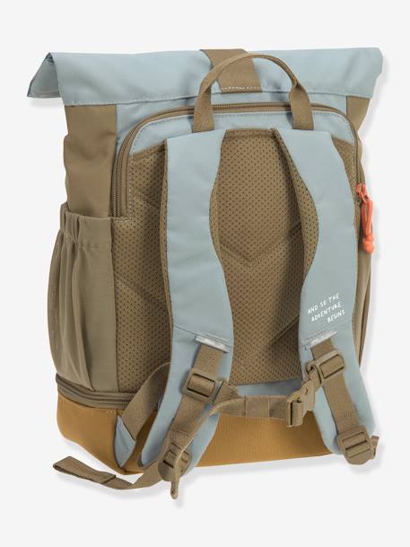 Mini sac à dos LÄSSIG Rolltop Nature Bleu clair+Noisette+Olive clair 32 - vertbaudet enfant 