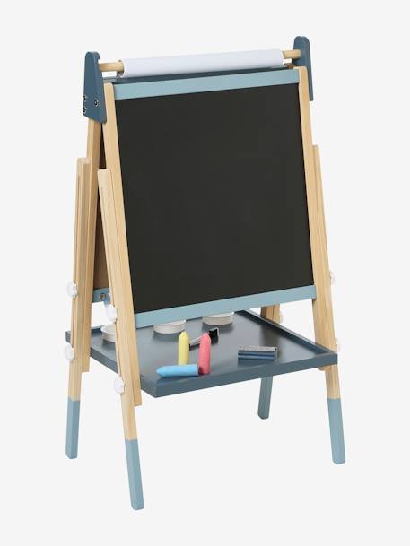 Tableau pliable et réglable en hauteur 3 en 1 en bois FSC® blanc+marine+multicolore+Rose 15 - vertbaudet enfant 