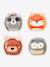 Les Dooballs - Set de 4 Balles doudous - forêt+jungle+océan 3 - vertbaudet enfant 