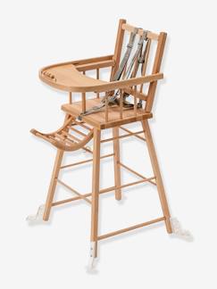 Fabrication française-Puériculture-Chaise haute, réhausseur-Chaise haute traditionnelle André fixe COMBELLE