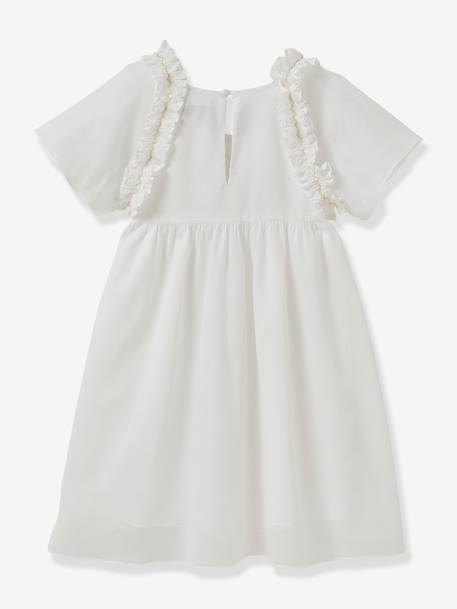 Robe Simone CYRILLUS - Collection fêtes et mariages blanc 2 - vertbaudet enfant 