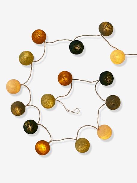 Guirlande boules lumineuse avec interrupteur framboise+rose+vert sauge 13 - vertbaudet enfant 
