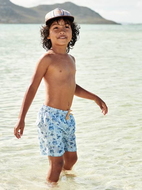 Maillot de bain imprimé garçon bleu ciel 2 - vertbaudet enfant 