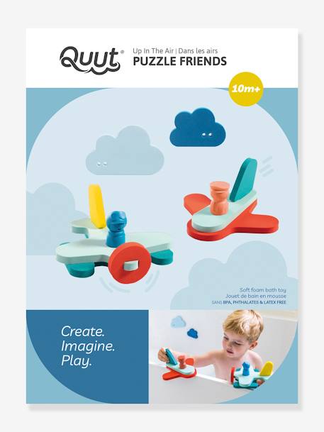 Puzzle de bain Friends - QUUT bleu+BLEU+BLEU+BLEU+BLEU 2 - vertbaudet enfant 