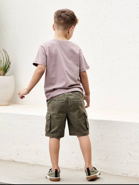 Short garçon battle facile à enfiler beige+kaki+marine 19 - vertbaudet enfant 