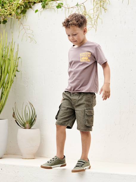 Short garçon battle facile à enfiler beige+kaki+marine 13 - vertbaudet enfant 