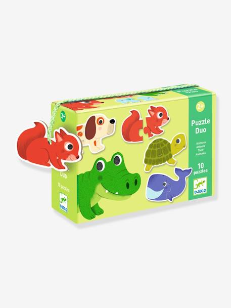 Puzzle duo animaux DJECO vert 4 - vertbaudet enfant 