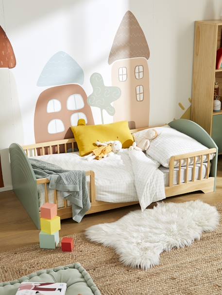 Lit enfant 70x140 cm ARC-EN-CIEL vert sauge 1 - vertbaudet enfant 