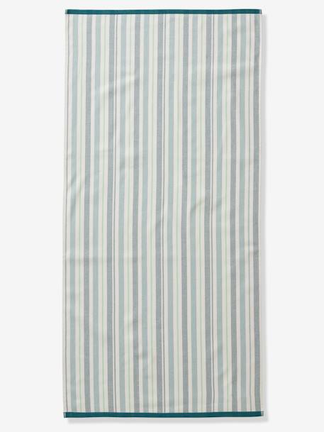 Serviette de plage / de bain fouta personnalisable rayé bleu+rayé rose 3 - vertbaudet enfant 