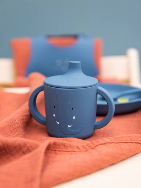 Tasse d'apprentissage Animal en silicone Mrs Elephant+Mrs Lion+Mrs Rabbit+orange+rose nude+vert 2 - vertbaudet enfant 