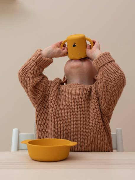 Tasse d'apprentissage Animal en silicone Mrs Elephant+Mrs Lion+Mrs Rabbit+orange+rose nude+vert 5 - vertbaudet enfant 