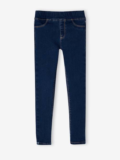 Jean fille tregging Basics bleu jean+stone 9 - vertbaudet enfant 