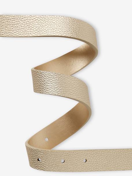 Ceinture dorée fleur fille beige irisé 3 - vertbaudet enfant 