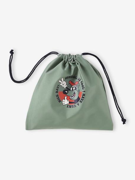 Sac à goûter pochette 'coolitude' garçon lichen 1 - vertbaudet enfant 