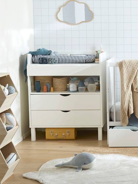 Commode à langer LIGNE HOLIDAYS blanc+gris 3 - vertbaudet enfant 