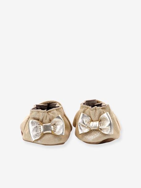 Chaussons cuir souple bébé Mini Love 874682-10 © or 4 - vertbaudet enfant 