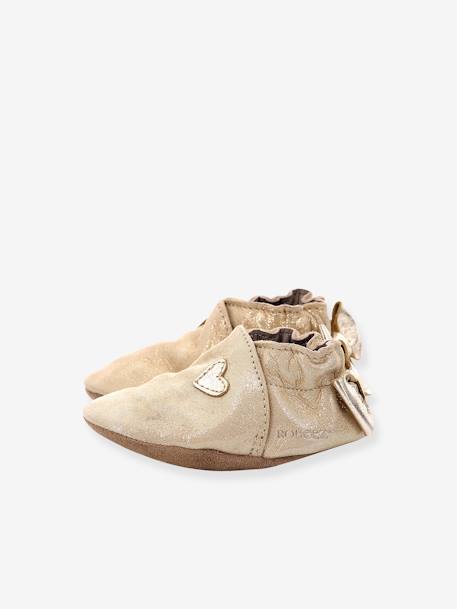 Chaussons cuir souple bébé Mini Love 874682-10 © or 3 - vertbaudet enfant 