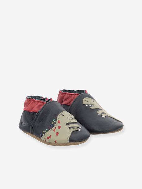 Chaussons cuir souple bébé Cretace Star 946820-10 © marine 1 - vertbaudet enfant 