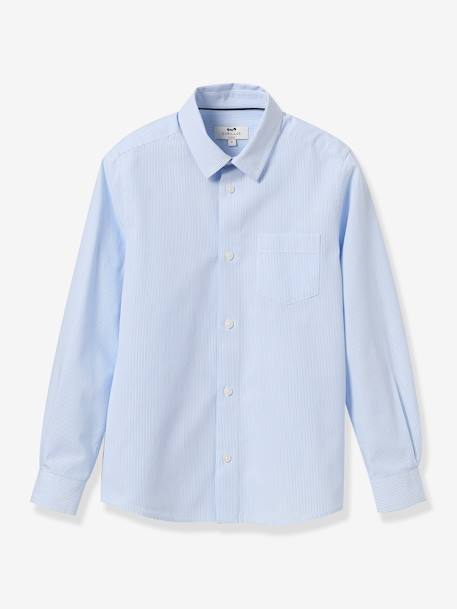 Chemise rayée garçon rayé blanc 1 - vertbaudet enfant 