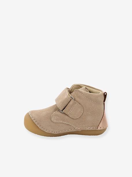 Bottillons cuir bébé Sabio 915396-10 KICKERS® 1ers pas rose 3 - vertbaudet enfant 