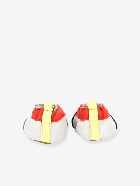 Chaussons cuir souple bébé Fireman 686641-10 © marine 5 - vertbaudet enfant 