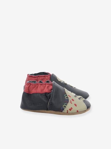 Chaussons cuir souple bébé Cretace Star 946820-10 © marine 2 - vertbaudet enfant 