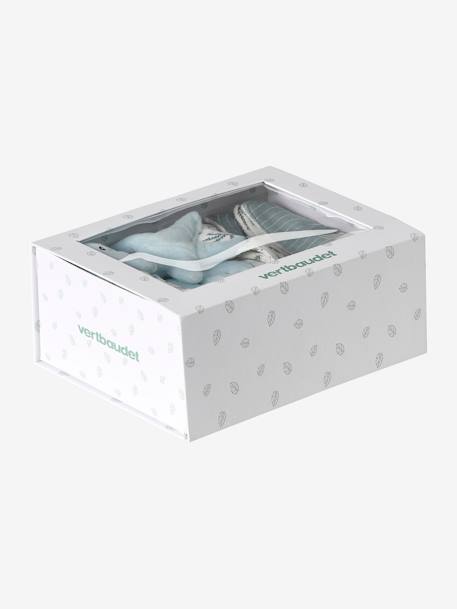 Coffret cadeau naissance SOUS L'OCÉAN bleu grisé 3 - vertbaudet enfant 