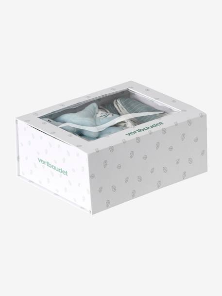 Coffret cadeau naissance SOUS L'OCÉAN bleu grisé 2 - vertbaudet enfant 