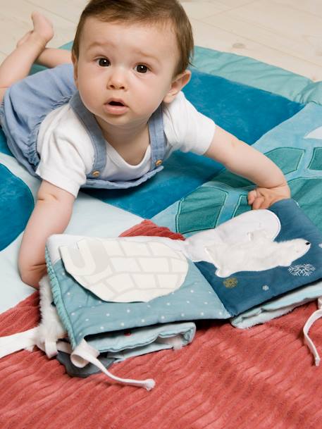Livre d'Éveil en tissu 2 en 1 Océan - bleu 2 - vertbaudet enfant 