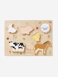 Puzzle chunky tactile en bois FSC®  - vertbaudet enfant