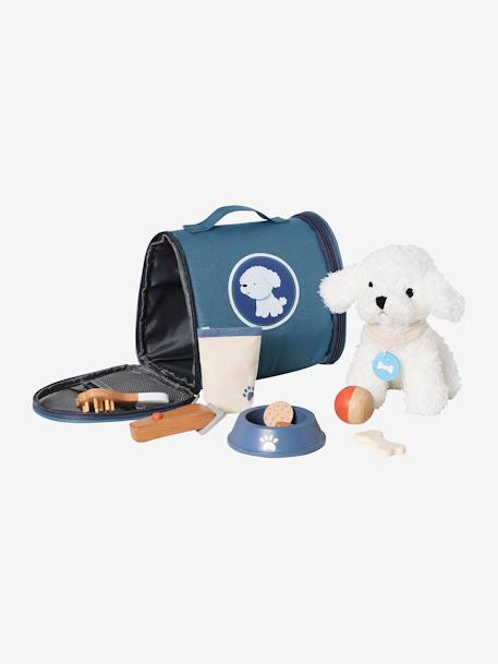 Peluche animal de compagnie + accessoires en bois FSC® bleu 4 - vertbaudet enfant 
