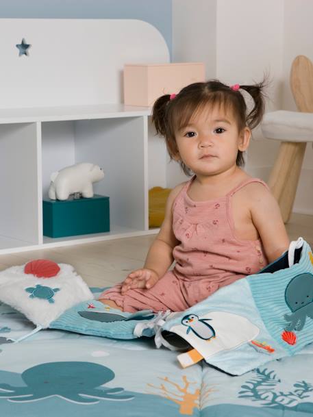 Livre d'Éveil en tissu 2 en 1 Océan - bleu 3 - vertbaudet enfant 