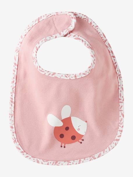 Lot 7 bavoirs naissance en coton bio* Babylone+ficelle+Hérisson+rose pâle+Tanzanie+vert d'eau 28 - vertbaudet enfant 