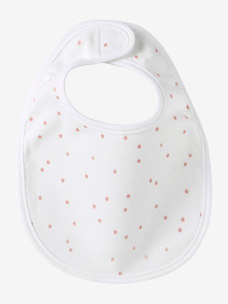 Lot 7 bavoirs naissance en coton bio* Babylone+ficelle+Hérisson+rose pâle+Tanzanie+vert d'eau 29 - vertbaudet enfant 