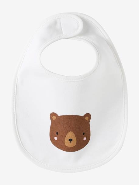 Lot 7 bavoirs naissance en coton bio* Hérisson+Oies+Tanzanie+vert d'eau 31 - vertbaudet enfant 