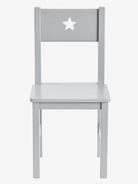 Chaise maternelle, assise H. 30 cm LIGNE SIRIUS blanc+gris 6 - vertbaudet enfant 