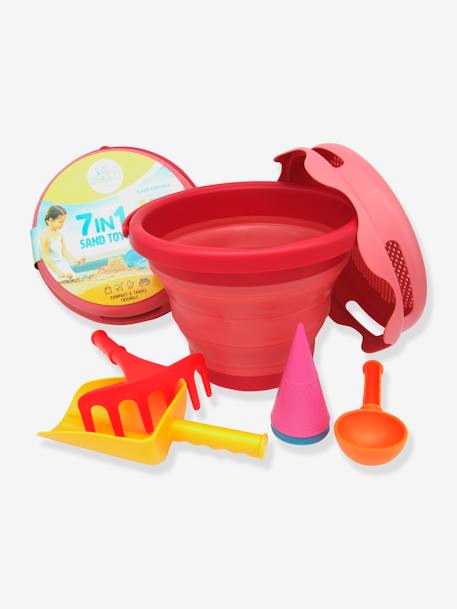 Set de 7 jeux de plage bleu+jaune+rouge 6 - vertbaudet enfant 