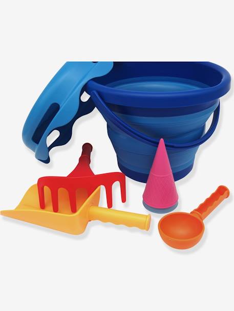 Set de 7 jeux de plage bleu+jaune+rouge 2 - vertbaudet enfant 