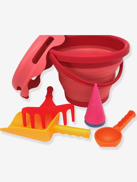 Set de 7 jeux de plage bleu+jaune+rouge 7 - vertbaudet enfant 